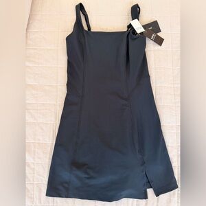 YPB black athletic dress with shorts